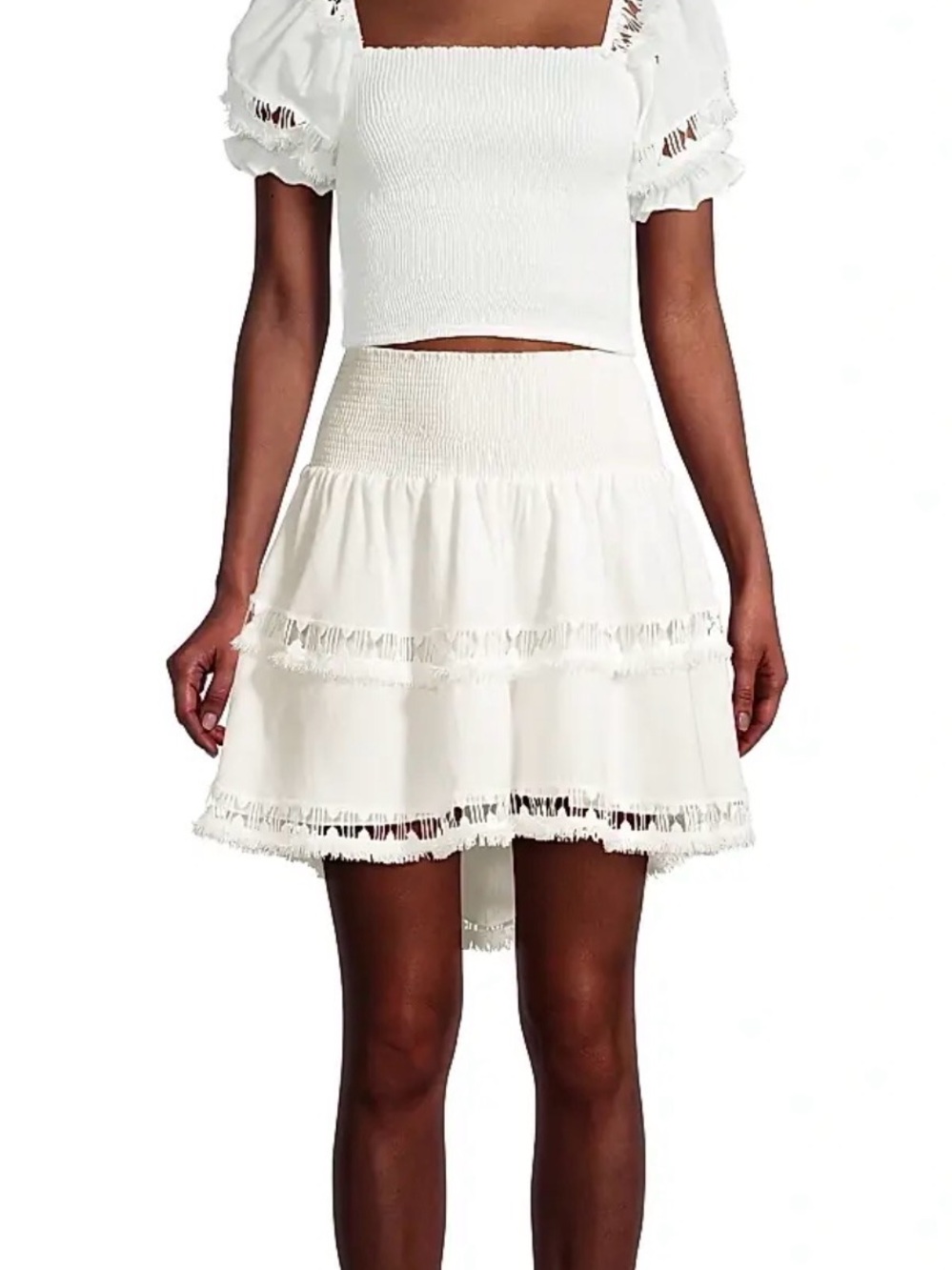 Peixoto Women's Simone Embroidered Skirt - White size‎ XS